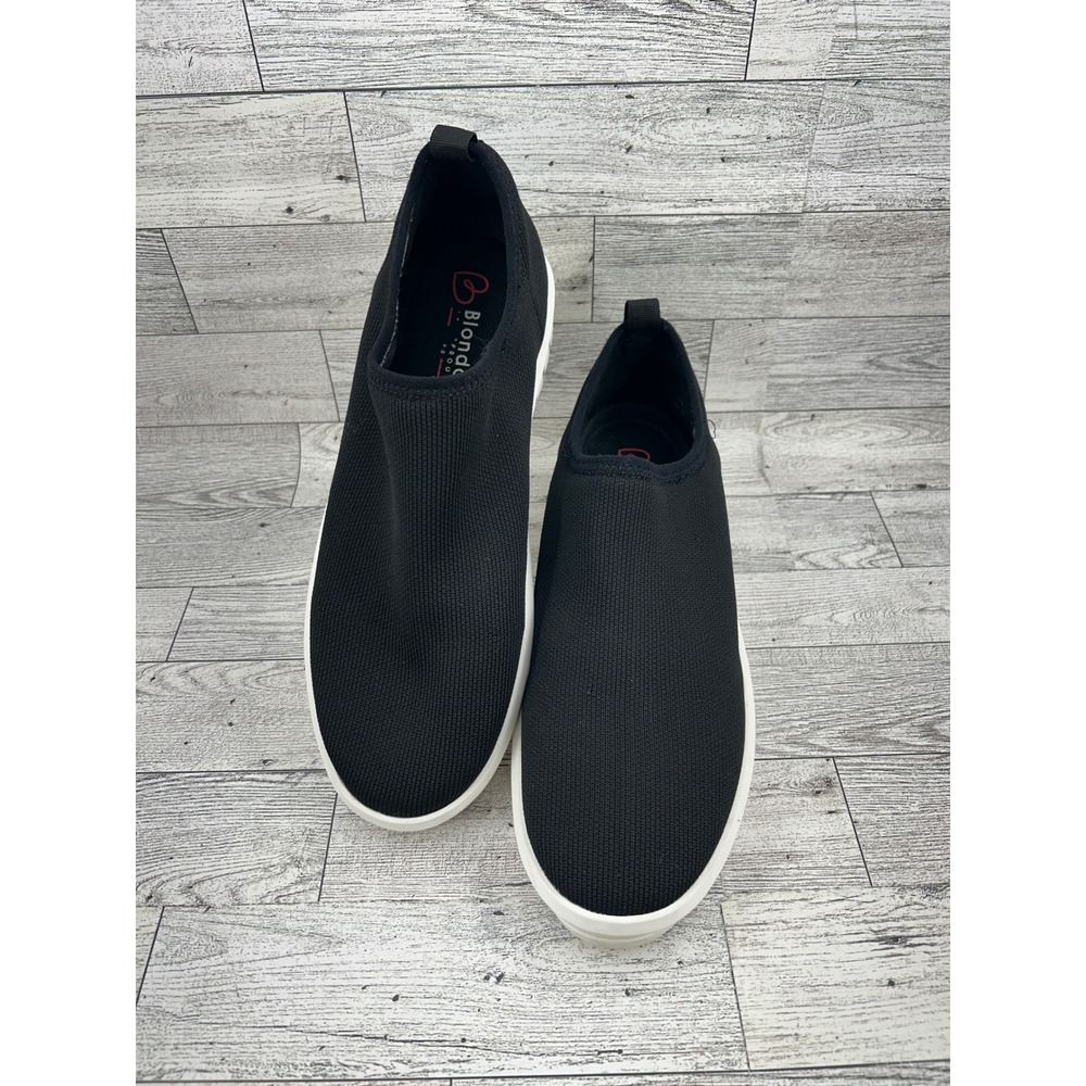 Blondo Waterproof Knit Slip On Sneakers Black Size 7.5 M